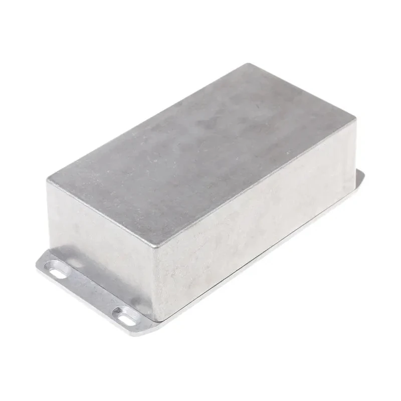 Hammond Flanged 1590 Series Die Cast Aluminium Enclosure, IP54, 52 mm Height x 187.5 mm Length x 119.5 mm Width 1590DFL