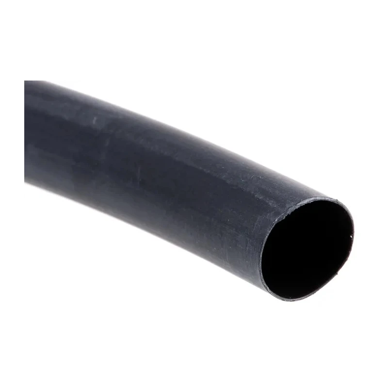 TE Connectivity Heat Shrink Tubing Black 8mm Sleeve Diameter x 1.2m Length 4:1 Shrink Ratio HTAT-8/2-0-STK