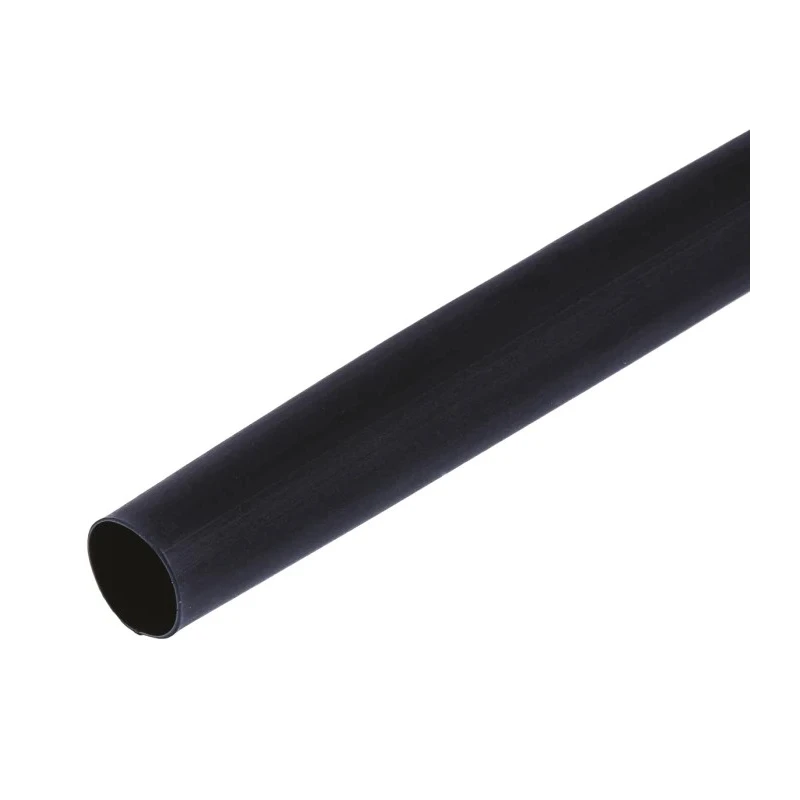 TE Connectivity Heat Shrink Tubing Black 8mm Sleeve Diameter x 1.2m Length 4:1 Shrink Ratio HTAT-8/2-0-STK