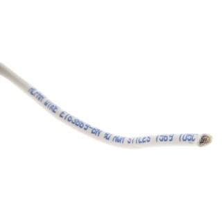 Alpha Wire White Hook Up Wire, 16 AWG, 26 Strands of 0.25 mm Core, 30 m Length, Polyvinyl Chloride Jacket, Flame 3057 WH005
