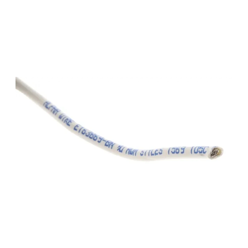 Alpha Wire White Hook Up Wire, 16 AWG, 26 Strands of 0.25 mm Core, 30 m Length, Polyvinyl Chloride Jacket, Flame 3057 WH005