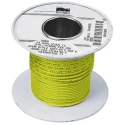Alpha Wire Yellow Hook Up Wire, 16 AWG, 26x0.25 mm Core Strands, 30 m Length, Polyvinyl Chloride Jacket, 300 V 3057 YL005