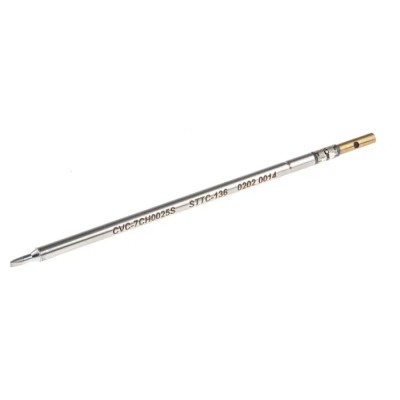 Metcal Soldering Iron Tip Chisel Shape 2.5 mm Width 9.9 mm Length 30° Angle CVC-7CH0025S