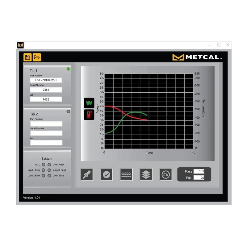 Metcal 80W Electric Soldering Iron Kit CV-UK2 with 2.8-inch Touchscreen and SmartHeat Technology