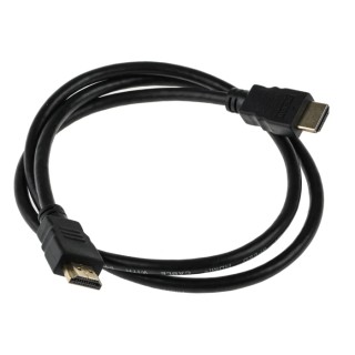 RS PRO 1 m 4K HDMI Cable Male to Male HDMI Connector, Black 182-8472