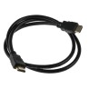 RS PRO 1 m 4K HDMI Cable Male to Male HDMI Connector, Black 182-8472