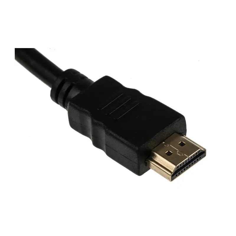 RS PRO 1 m 4K HDMI Cable Male to Male HDMI Connector, Black 182-8472