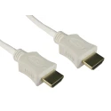 RS PRO 500 mm 4K HDMI Cable Male HDMI to Male HDMI, White 182-8504