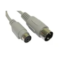 RS PRO Male PS/2 to Female Mini DIN KVM Cable 150mm Grey PVC Jacket 182-8518