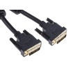 RS PRO Male DVI-D Dual Link to Male DVI-D Cable 2m Polyvinyl Chloride Jacket Black 182-8565