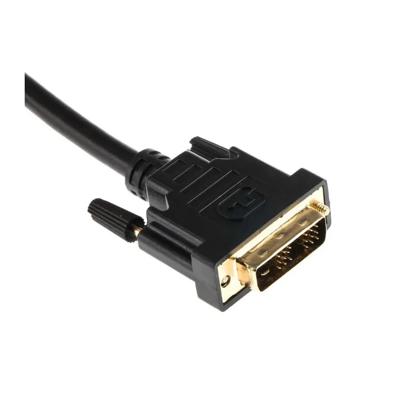 RS PRO Male DVI-D Single Link to Male DVI-D Cable, 5 m, Black Polyvinyl Chloride Jacket 182-8559