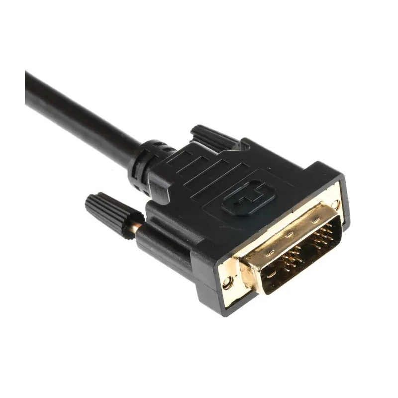 RS PRO Male DVI-D Single Link to Male DVI-D Cable, 5 m, Black Polyvinyl Chloride Jacket 182-8559