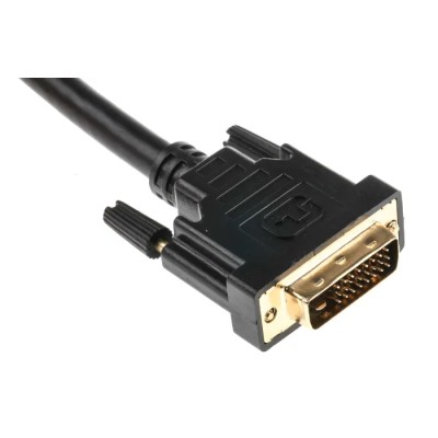 RS PRO Male DVI-D Dual Link to Male DVI-D Cable 3m Black Polyvinyl Chloride 182-8566