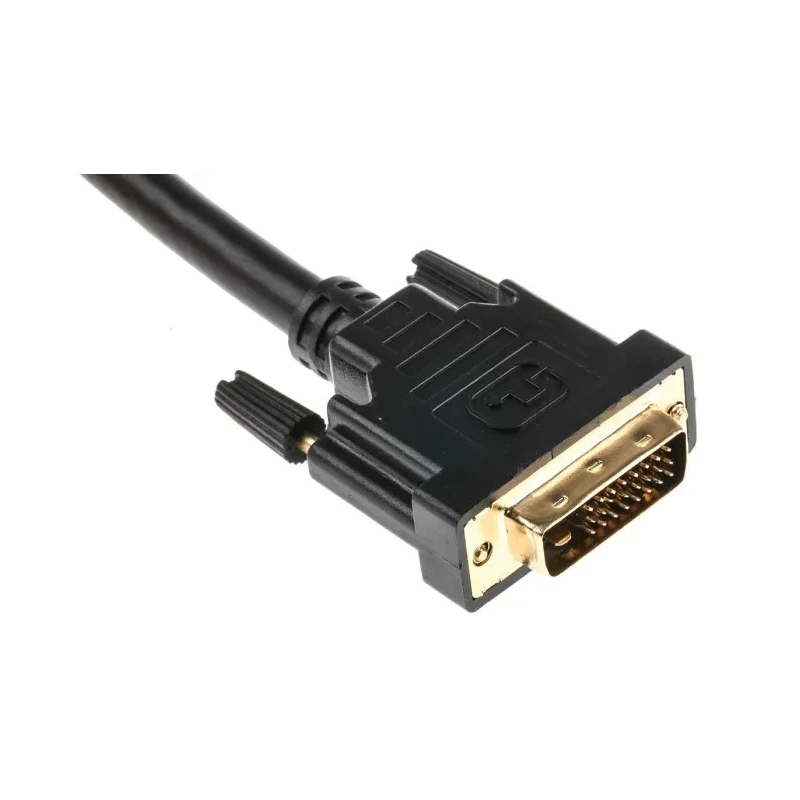 RS PRO Male DVI-D Dual Link to Male DVI-D Cable 3m Black Polyvinyl Chloride 182-8566