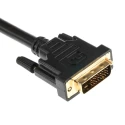 RS PRO Male DVI-D Dual Link to Male DVI-D Cable 3m Black Polyvinyl Chloride 182-8566