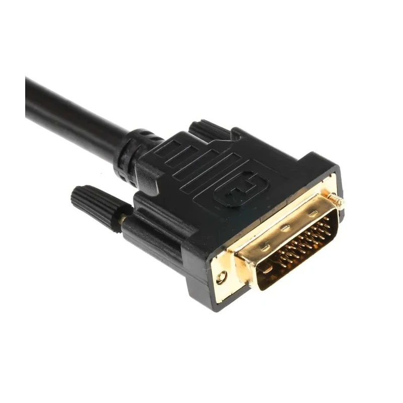 RS PRO Male DVI-D Dual Link to Male DVI-D Cable 3m Black Polyvinyl Chloride 182-8566