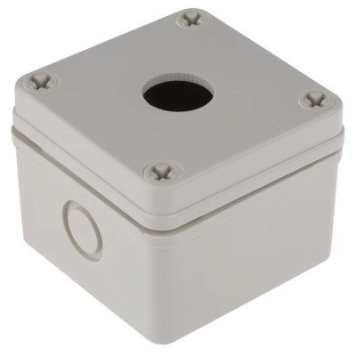 Siemens RS PRO Grey Plastic Push Button Enclosure 1 Hole 22.5 mm Diameter 182-8655
