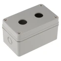 Schneider Electric RS PRO Grey Plastic Push Button Enclosure 2 Hole 22.5 mm Diameter IP66 Rated ABS Plastic 182-8656