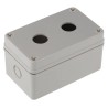 Schneider Electric RS PRO Grey Plastic Push Button Enclosure 2 Hole 22.5 mm Diameter IP66 Rated ABS Plastic 182-8656