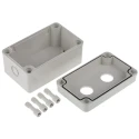 Schneider Electric RS PRO Grey Plastic Push Button Enclosure 2 Hole 22.5 mm Diameter IP66 Rated ABS Plastic 182-8656