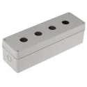 Schneider Electric RS PRO Grey Plastic Push Button Enclosure 4 Hole 22.5mm Diameter 182-8658