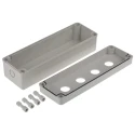 Schneider Electric RS PRO Grey Plastic Push Button Enclosure 4 Hole 22.5mm Diameter 182-8658