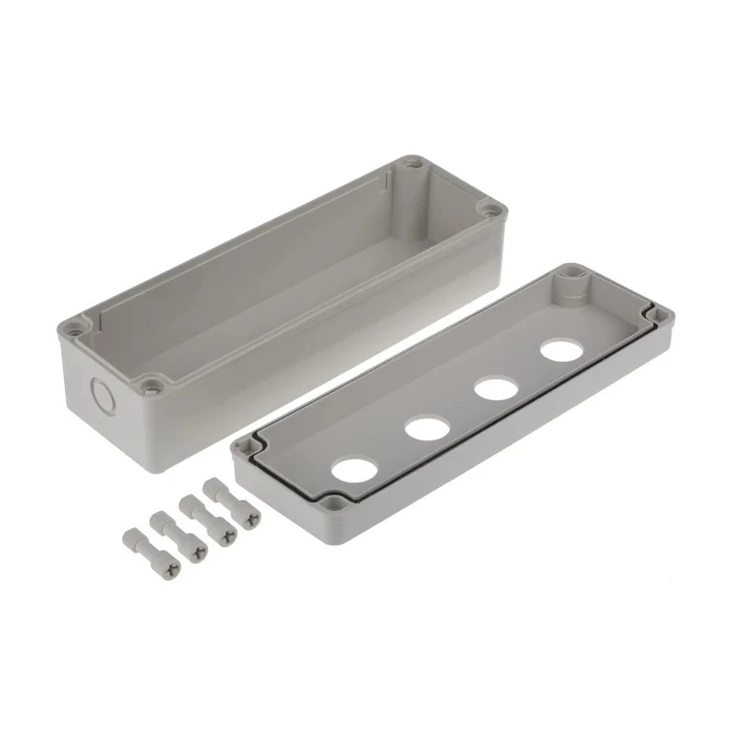 Schneider Electric RS PRO Grey Plastic Push Button Enclosure 4 Hole 22.5mm Diameter 182-8658