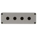 Schneider Electric RS PRO Grey Plastic Push Button Enclosure 4 Hole 22.5mm Diameter 182-8658