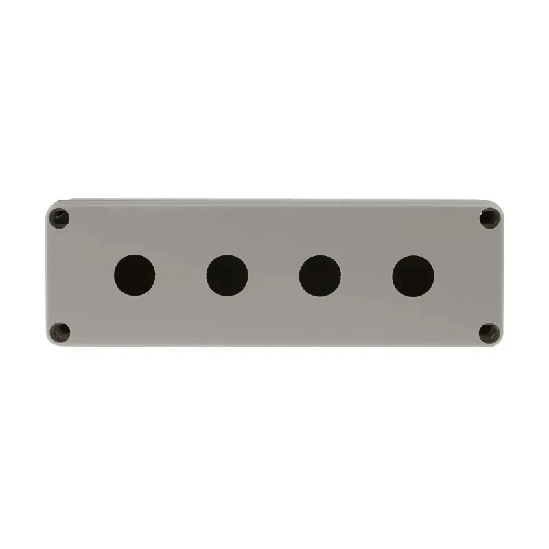 Schneider Electric RS PRO Grey Plastic Push Button Enclosure 4 Hole 22.5mm Diameter 182-8658