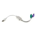 RS PRO 300 mm Male USB Type A to Female PS2 x 2 KVM Mixed Cable Assembly 182-8780