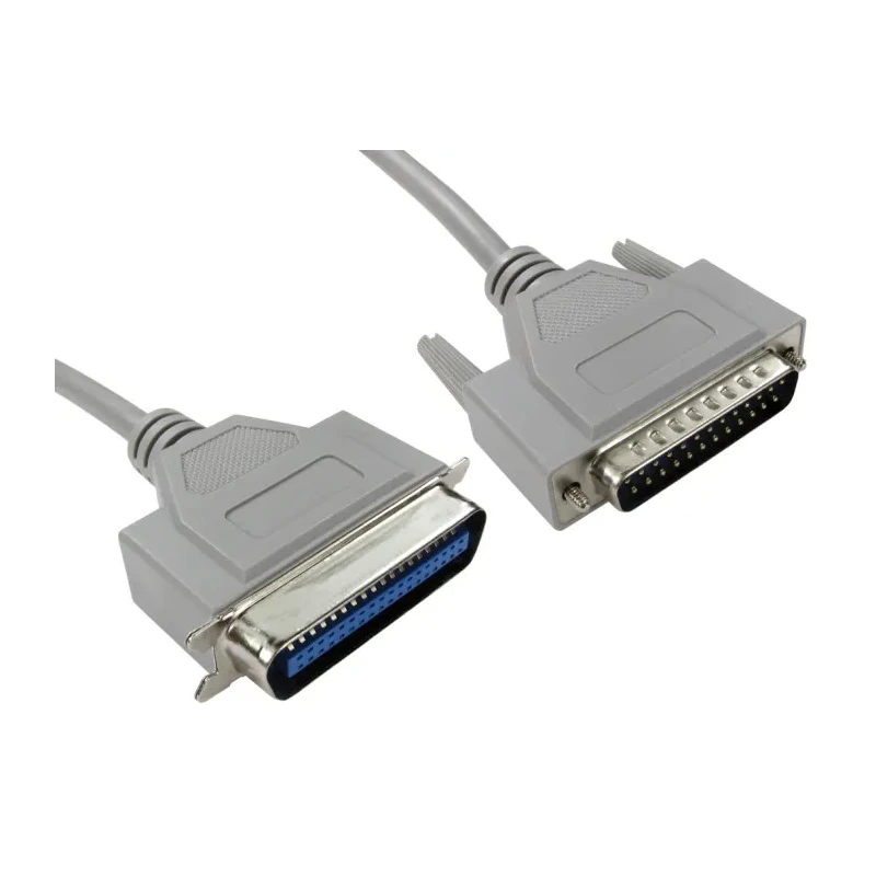 RS PRO Male Centronic D-Sub 25-Pin to Male C36 Parallel Cable 5 m Grey Sheath 182-8818