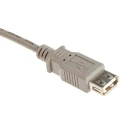 RS PRO IC Socket USB Cable Female USB Type A to Female USB 2.0 1m Grey 182-8830