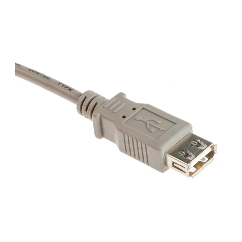RS PRO IC Socket USB Cable Female USB Type A to Female USB 2.0 1m Grey 182-8830