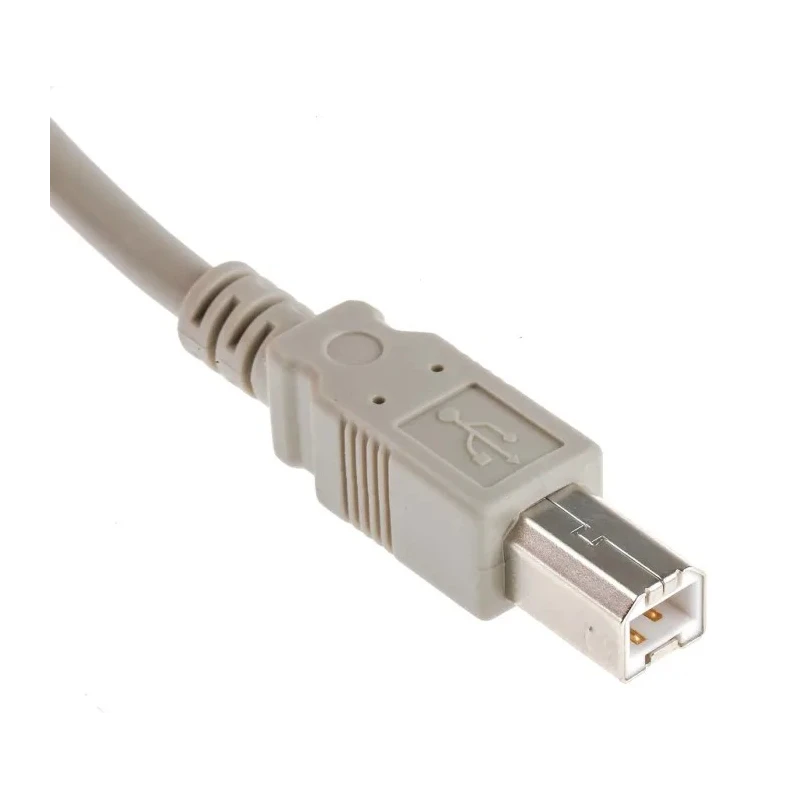 RS PRO IC Socket USB Cable Male USB Type A to Male USB B USB 2.0 1m Grey 182-8831