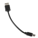 RS PRO IC Socket USB Cable Male USB Type A to Male Micro USB Type B USB 2.0 Black 150mm 182-8869