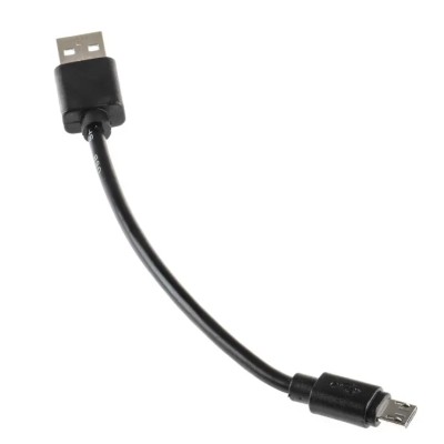 RS PRO IC Socket USB Cable Male USB Type A to Male Micro USB Type B USB 2.0 Black 150mm 182-8869