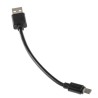 RS PRO IC Socket USB Cable Male USB Type A to Male Micro USB Type B USB 2.0 Black 150mm 182-8869