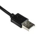 RS PRO IC Socket USB Cable Male USB Type A to Male Micro USB Type B USB 2.0 Black 150mm 182-8869