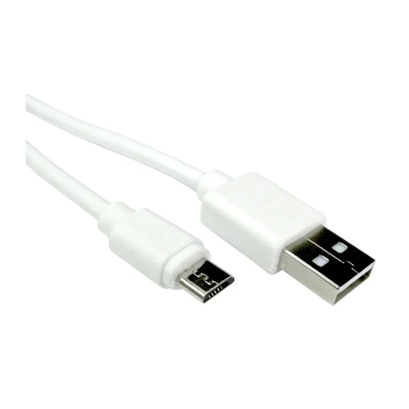 RS PRO IC Socket USB Cable Male USB Type A to Male Micro USB Type B White 3m 182-8874