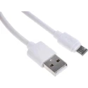 RS PRO IC Socket USB Cable 150mm White USB 2.0 Male USB Type A to Male Micro USB Type B 182-8870