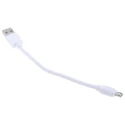 RS PRO IC Socket USB Cable 150mm White USB 2.0 Male USB Type A to Male Micro USB Type B 182-8870
