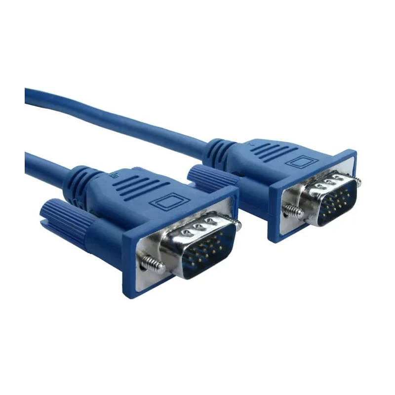 RS PRO Male VGA to Male SVGA Cable 5m Low Smoke Zero Halogen Jacket Blue 300V 182-8884
