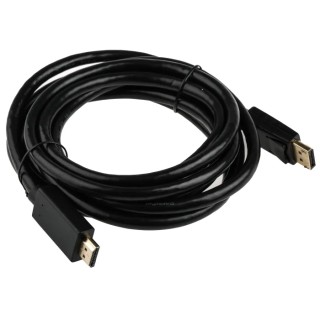 RS PRO Male DisplayPort to Male HDMI Polyvinyl Chloride DisplayPort Cable 3 m 182-8921
