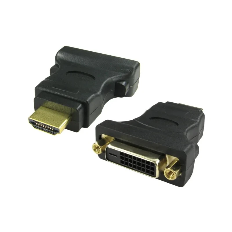 RS PRO Video Female DVI-D Straight HDMI AV Adapter 50.4mm Length PVC Housing Gold Flash Plated Contacts 182-8558