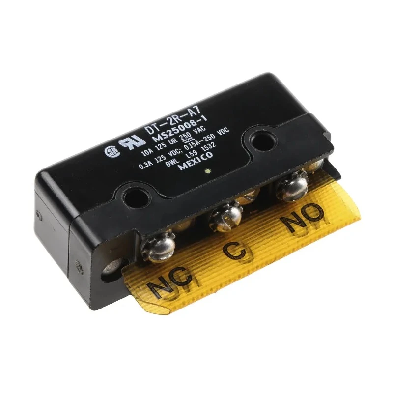 Honeywell Pin Plunger Micro Switch, Screw Terminal, 10A Contact Current, 250 V ac, DPDT DT-2R-A7