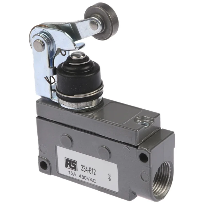 Honeywell Technologies BZE7 Series Roller Lever Limit Switch, SPDT, IP50/IP65, Die Cast Aluminium Housing, 480V AC, 15A 