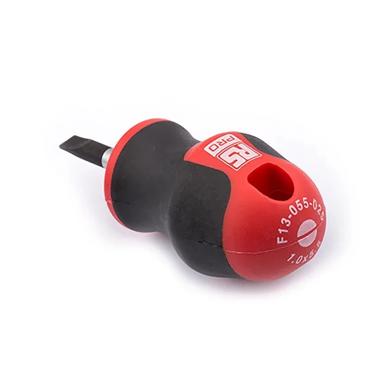 RS PRO Stubby Screwdriver 25 mm Blade, 85 mm Overall Length, Insulated Ergonomic Grip 182-9683
