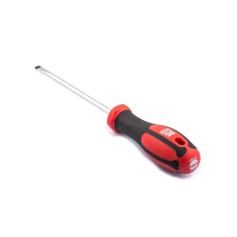 RS PRO Standard Slotted Screwdriver 3 mm Tip, 100 mm Blade, 190 mm Overall Length, Chrome Vanadium Molybdenum Steel 182-9660