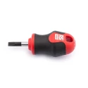 RS PRO Stubby Screwdriver, 25 mm Blade, 85 mm Overall, Ergonomic Soft Grip Handle, Chrome Vanadium Molybdenum Steel 182-9685