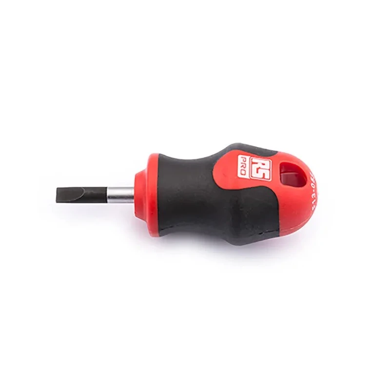 RS PRO Stubby Screwdriver, 25 mm Blade, 85 mm Overall, Ergonomic Soft Grip Handle, Chrome Vanadium Molybdenum Steel 182-9685